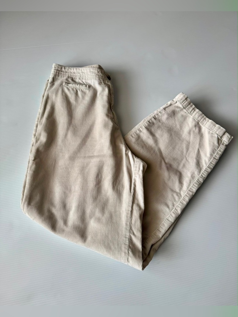 J. Jill 100% Cotton Corduroy Pants in Light Beige